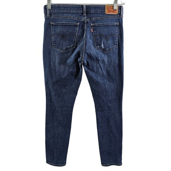 Levi’s Women’s 711 Skinny Distressed Ripped Medium Wash Blue Jeans – Size 29 - Picture 6 of 16